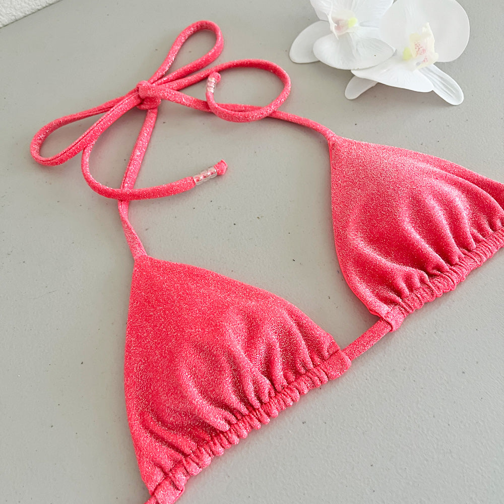 Shimmering Coral Reef Triangle Bikini Top