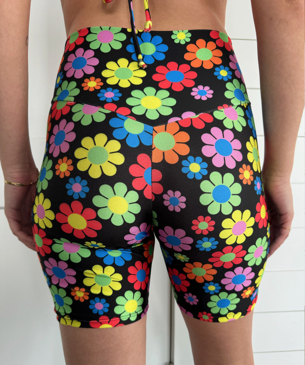 Flower Power Bike Shorts