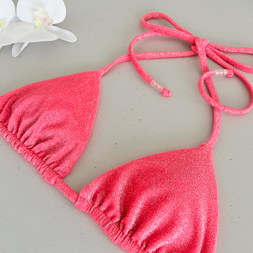 Shimmering Coral Reef Triangle Bikini Top – swoonswimwear