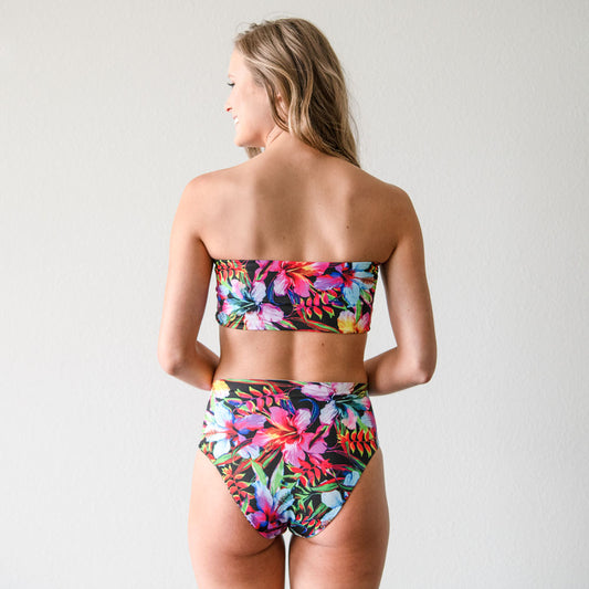 Tropical Tryst + Cosmic Connection Reversible High-Waisted Bikini Bottom
