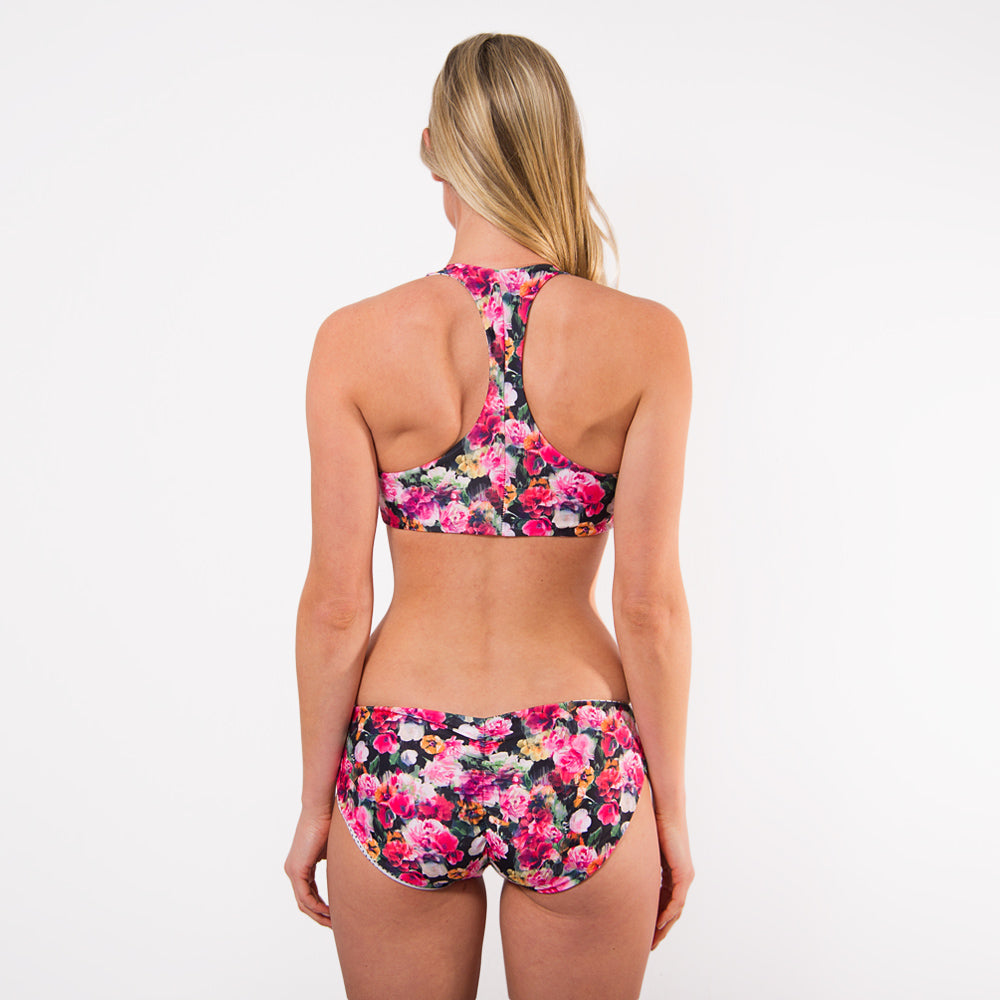 Garden Party + Prepster Polk-A-Dot Reversible Full Bikini Bottom