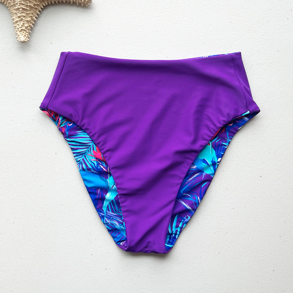 Dark purple hot sale swim bottoms