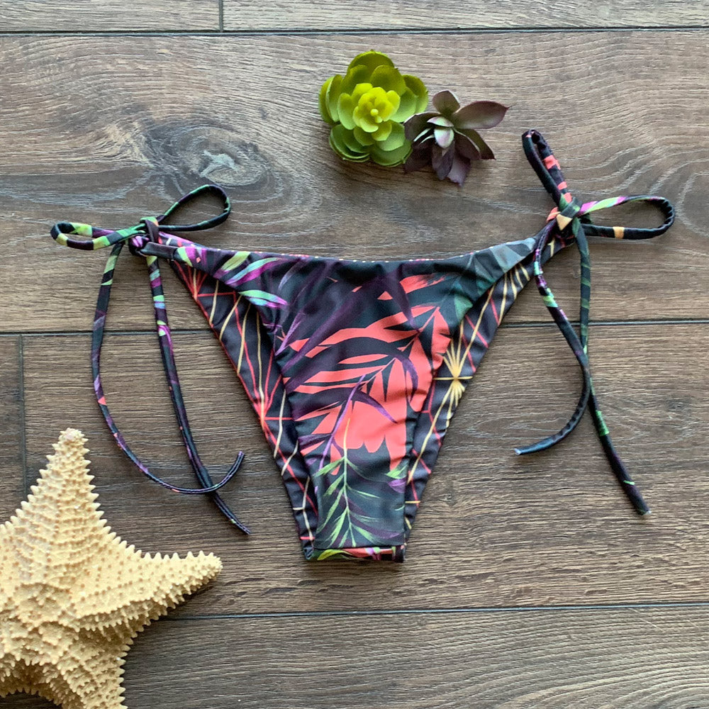 Summer Sunset + Kaleidoscope Reversible String Bikini Bottom